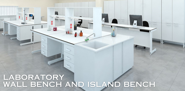 laboratory wall bench and island bench